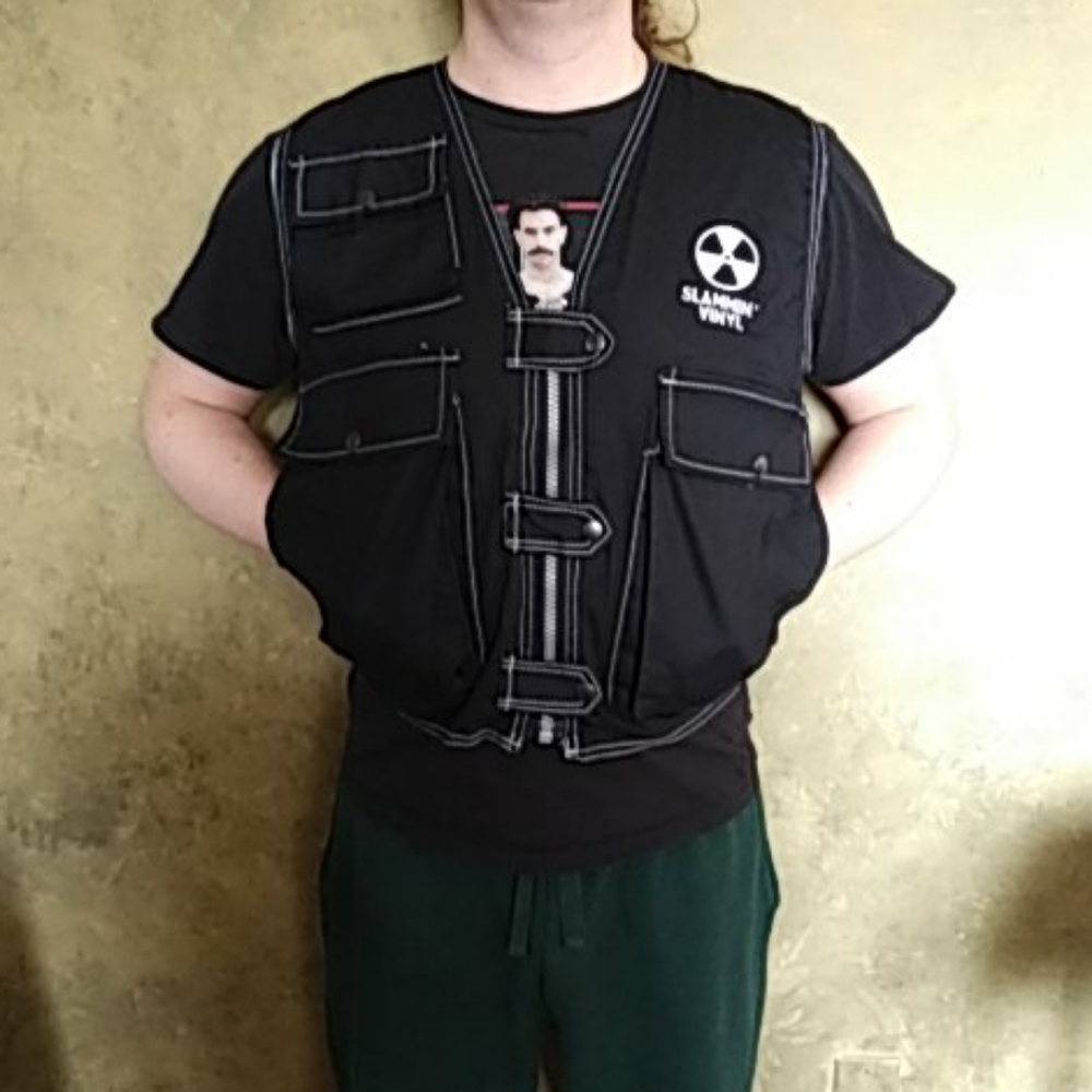Vintage 90s RARE Slammin' Vinyl Industrial Style Rave Vest - Picture 2 of 15